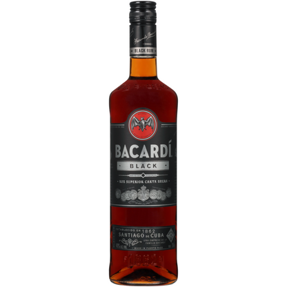 Bacardi Black Rum 80 - 750ML - Front