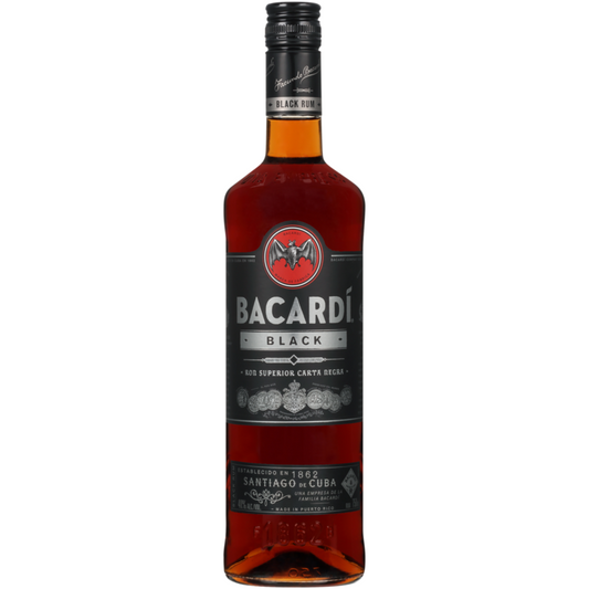 Bacardi Black Rum 80 - 750ML - Front