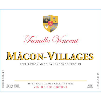 J.J. Vincent Macon Villages 2022 - 750ML - Front Label