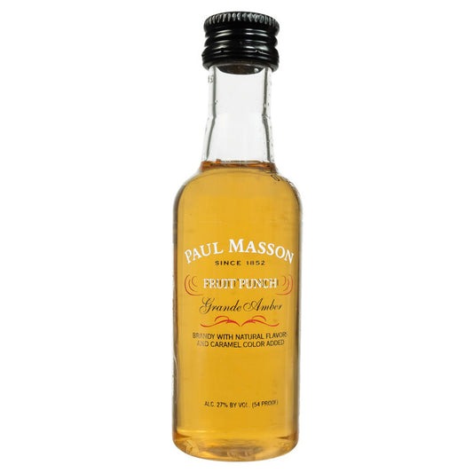Paul Masson Fruit Punch Flavored Brandy Grande Amber 54 - 50ML - Front