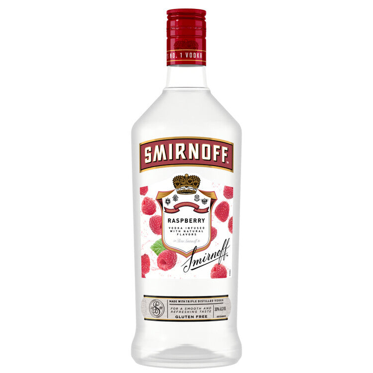 Smirnoff Vodka Raspberry Flavored 60 - 1.75L - Front