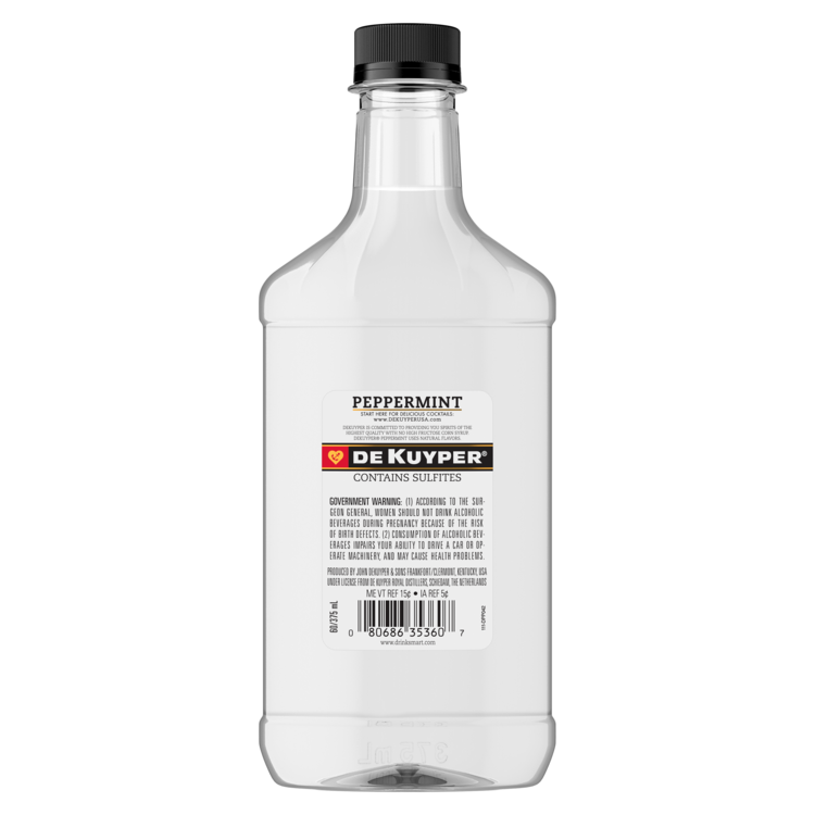 Dekuyper Peppermint Schnapps 60 - 375ML - Back