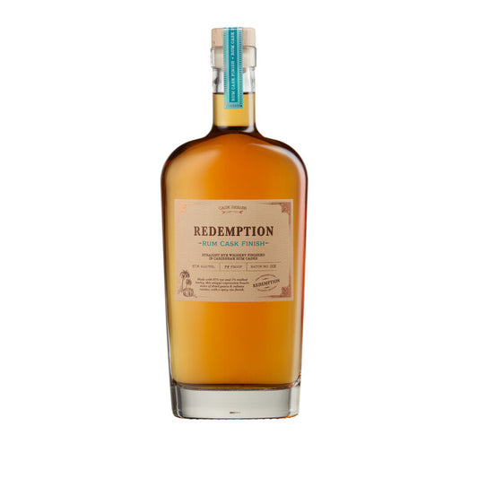 Redemption Straight Rye Whiskey Rum Cask Finish Batch No 1 94 - 750ML - Front