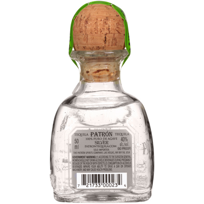 Patron Tequila Silver 80 - 50ML - Back
