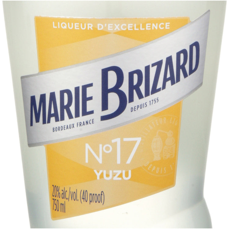 Marie Brizard Yuzu Liqueur 40 - 750ML - Front Label