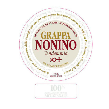 Nonino Grappa Vendemmia 82 - 750ML