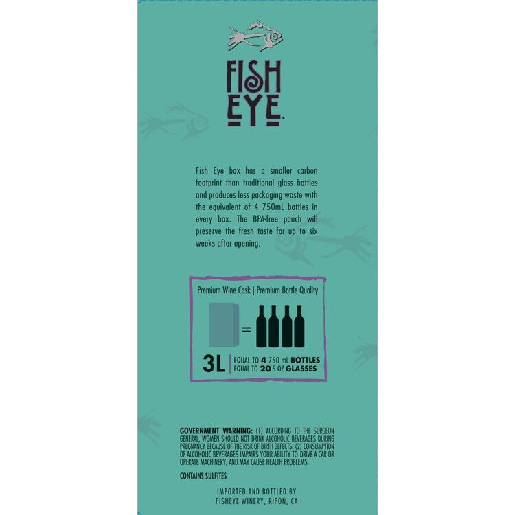 Fish Eye Pinot Grigio South Eastern Australia - 3.0L - Back