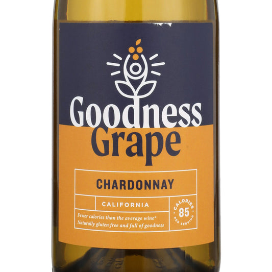 Goodness Grape Chardonnay 85 Calories Per Serving California - 750ML - Front Label
