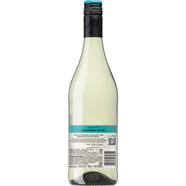 Yellow Tail Sauvignon Blanc South Eastern Australia - 750ML - Back