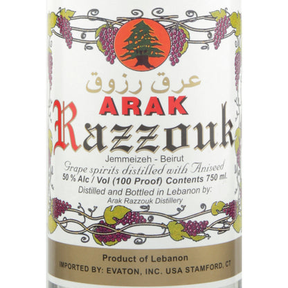 Razzouk Arak 100 - 750ML - Front Label