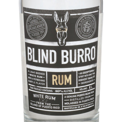 Blind Burro Light Rum 80 - 1.0L - Front Label