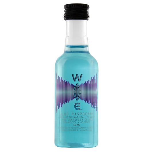 Wave Blue Raspberry Flavored Vodka 60 - 50ML - Front