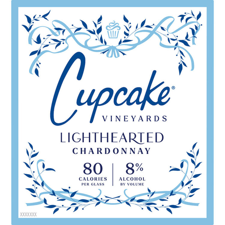 Cupcake Chardonnay Lighthearted California - 750ML - Front Label