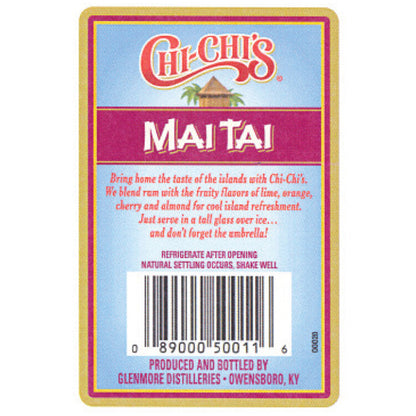 Chi-Chi's Mai Tai 20 - 1.75L - Back Label