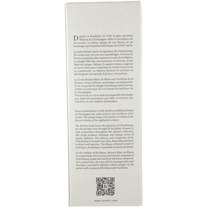 Ruinart Champagne Brut Blanc De Blancs - 375ML - Back