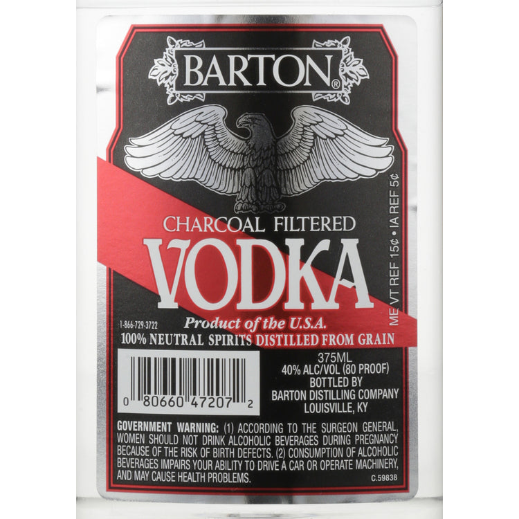 Barton Vodka 80 - 375ML