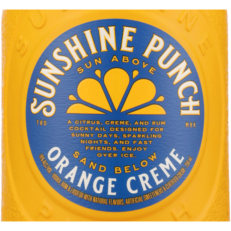 Sunshine Punch Cocktail Orange Creme 36 - 750ML - Front Label