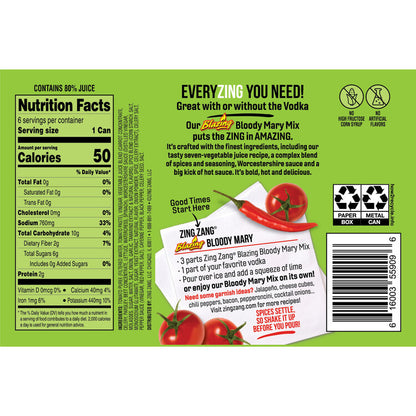 Zing Zang Blazing Bloody Mary Mix - 7.5 Z