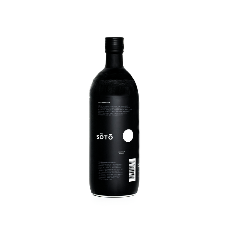 Soto Junmai Sake Black Label - 720ML - Back