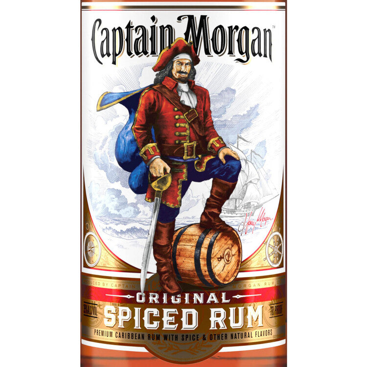 Captain Morgan Spiced Rum Original Real Madagascar Vanilla 70 - 1.0L - Front Label