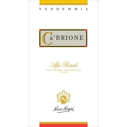 Nino Negri Bianco Ca' Brione Alpi Retiche 2022 - 750ML - Front Label