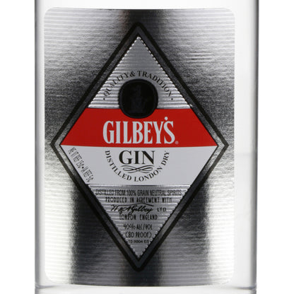 Gilbey's London Dry Gin 80 - 375ML - Front Label