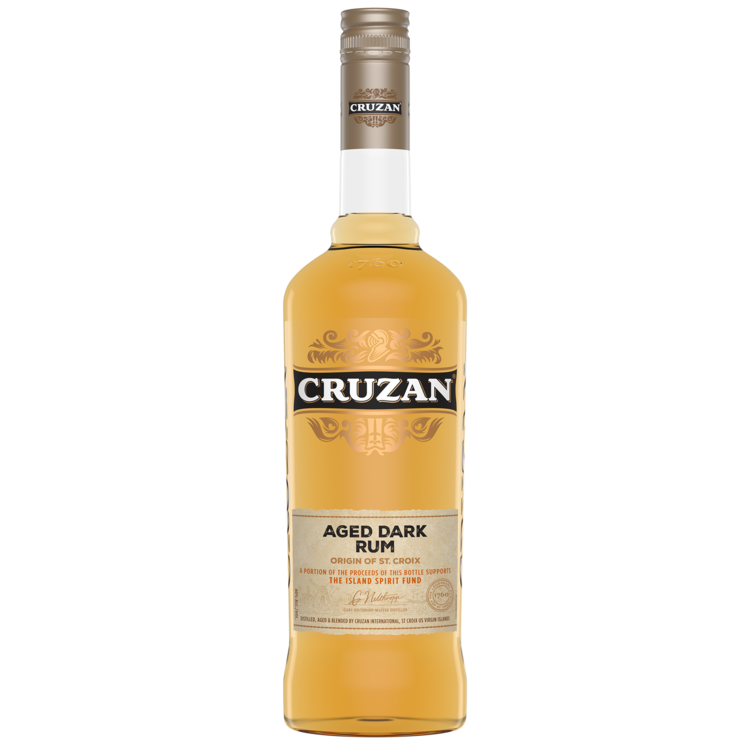 Cruzan Dark Rum Aged 2 Yr 80 - 750ML - Front