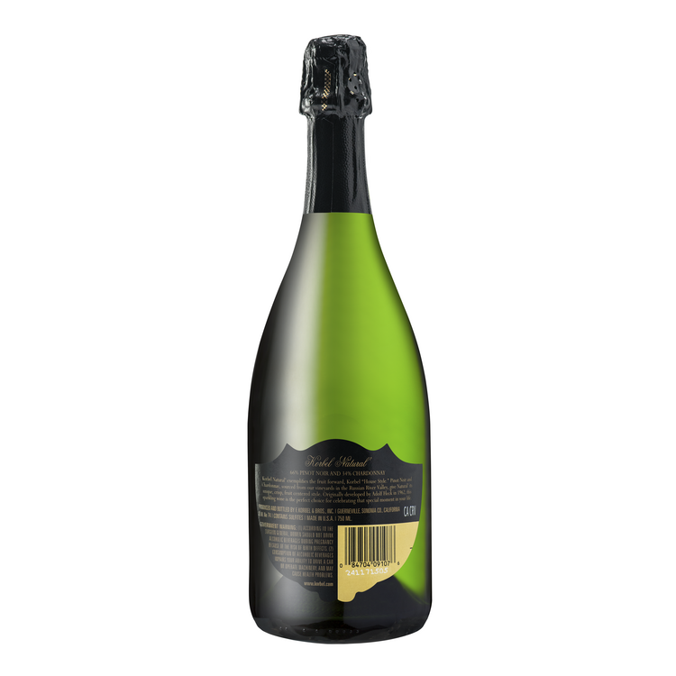 Korbel Natural Russian River Valley - 750ML - Back