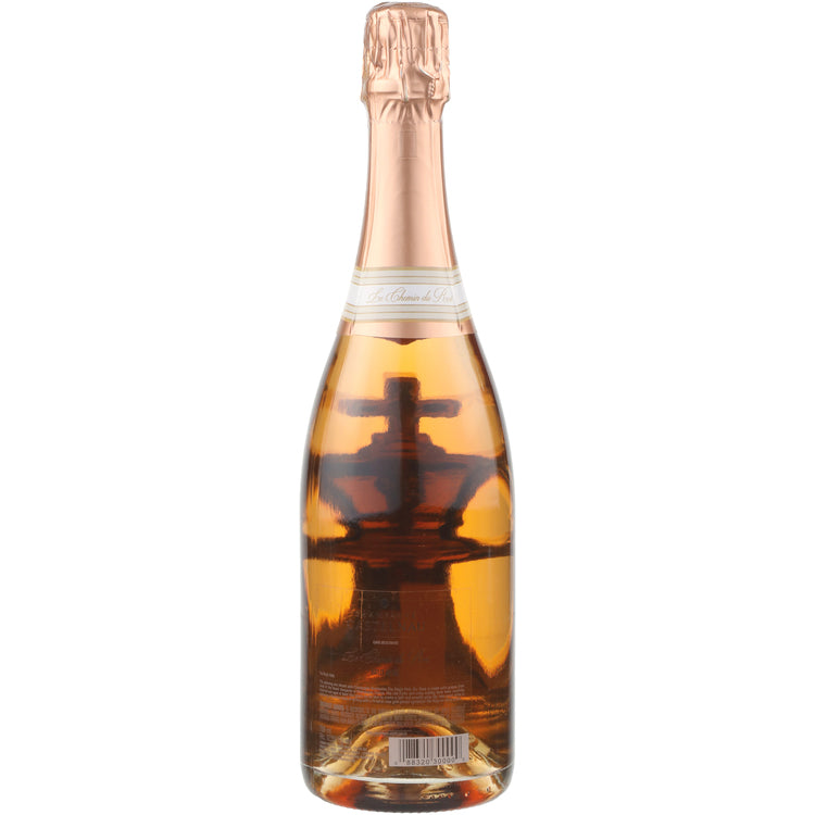 Le Chemin Du Roi Champagne Brut Rose W/ Wooden Gift Box - 750ML - Back