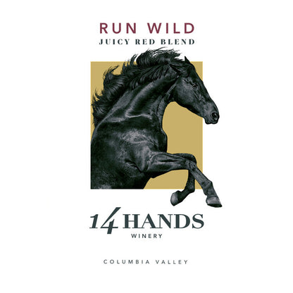 14 Hands Juicy Red Blend Run Wild Columbia Valley - 750ML - Front Label