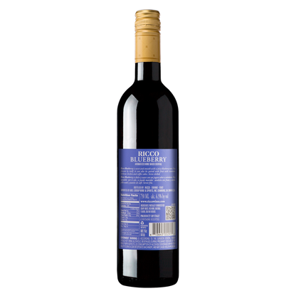 Ricco Blueberry Flavored Wine - 750ML - Back
