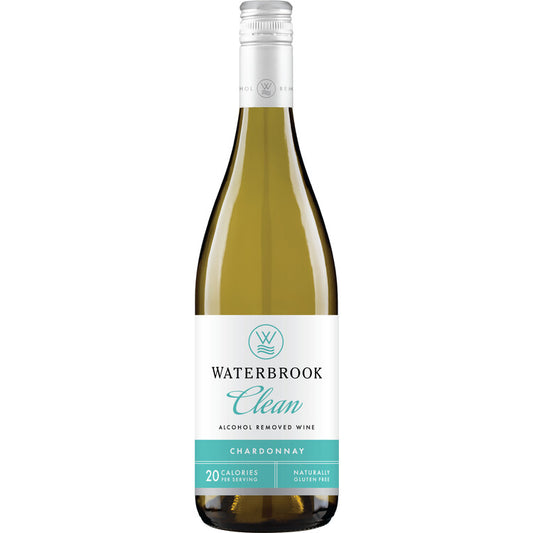 Waterbrook Chardonnay Clean Alcohol Removed Wine - 750ML - Front