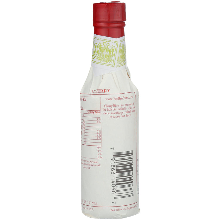 Fee Brothers Bitters Cherry - 5 Z - Back