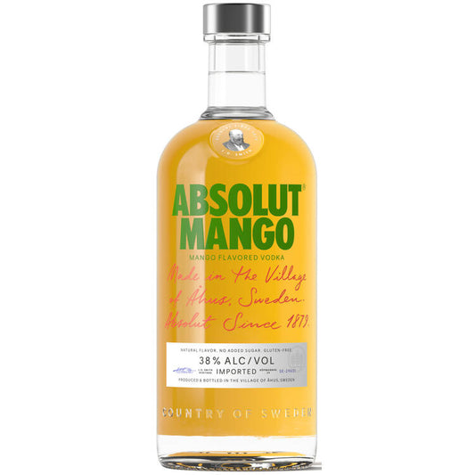 Absolut Mango Flavored Vodka 76 - 750ML - Front