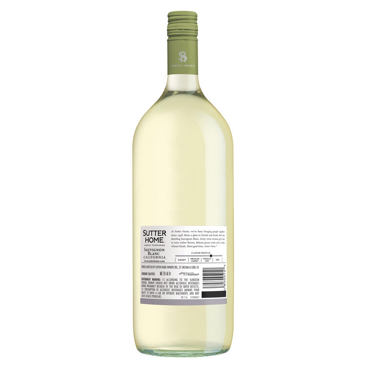 Sutter Home Sauvignon Blanc California - 1.5L - Back