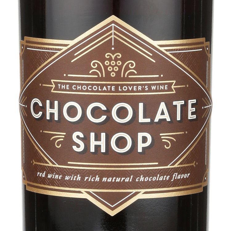 Chocolate Shop Chocolate Red Wine - 750ML - Front Label