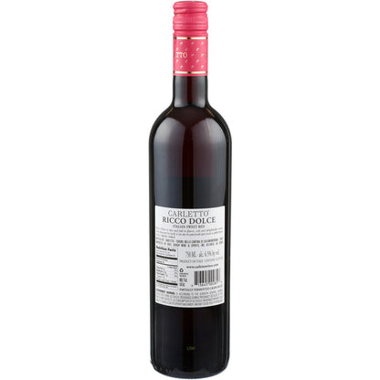 Ricco Sweet Red Dolce Italy - 750ML - Back