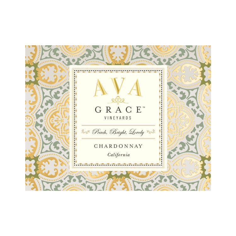 Ava Grace Vineyards Chardonnay California - 750ML - Front Label