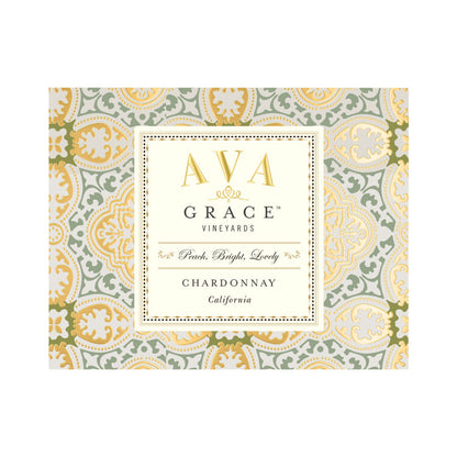 Ava Grace Vineyards Chardonnay California - 750ML - Front Label