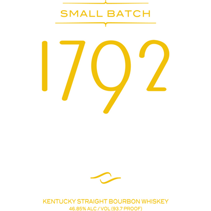 1792 Straight Bourbon Small Batch 93.7 - 1.75L - Front Label