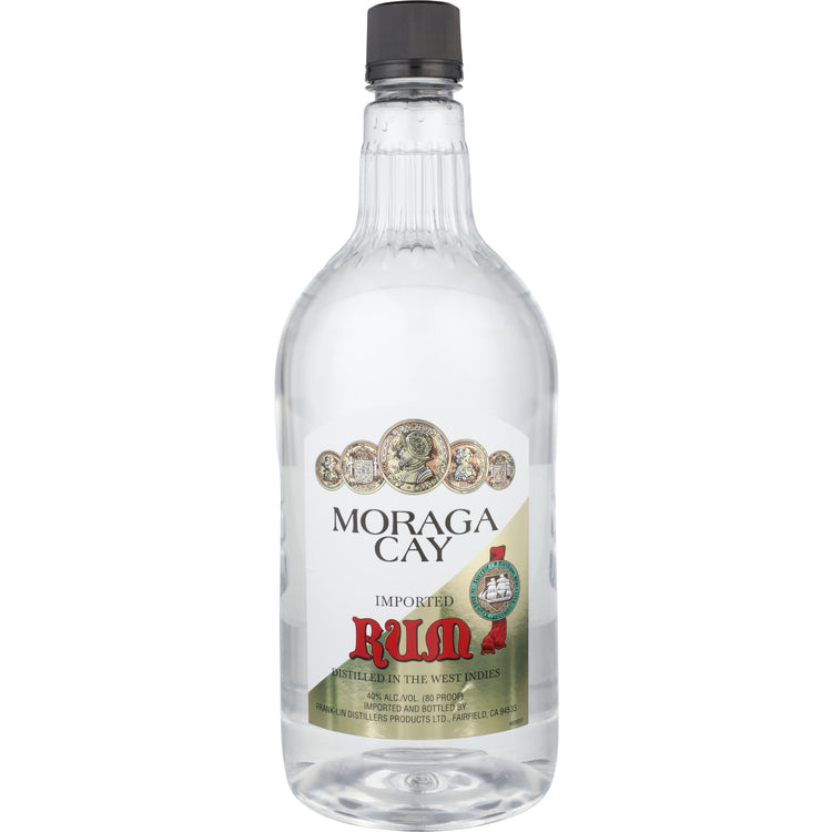 Moraga Cay Light White Rum 80 - 1.75L - Front