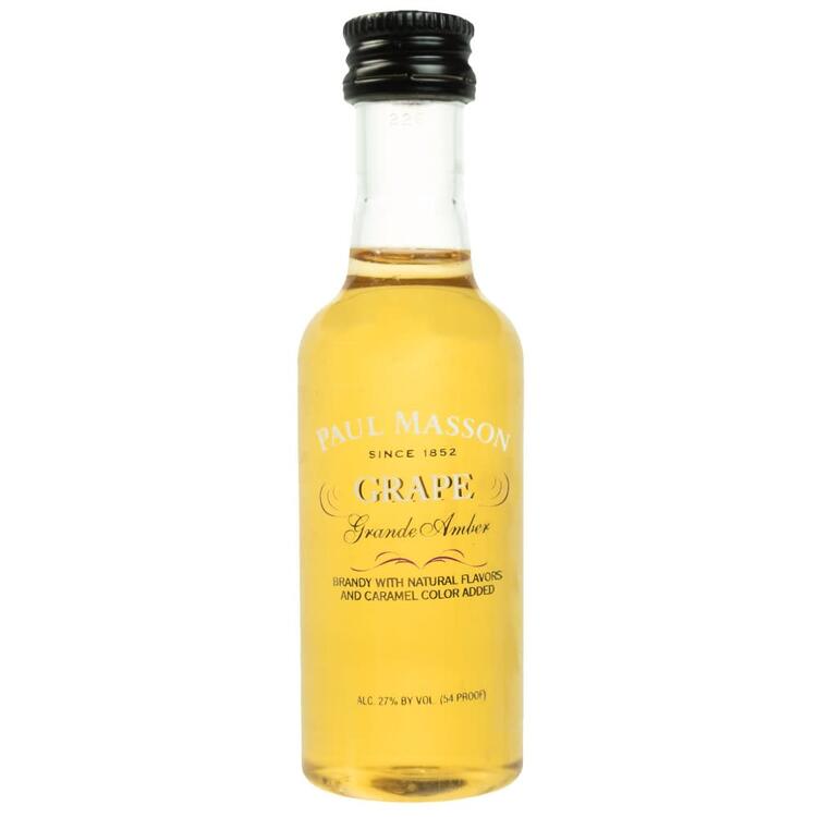 Paul Masson Grape Flavored Brandy Grande Amber 54 - 50ML - Front