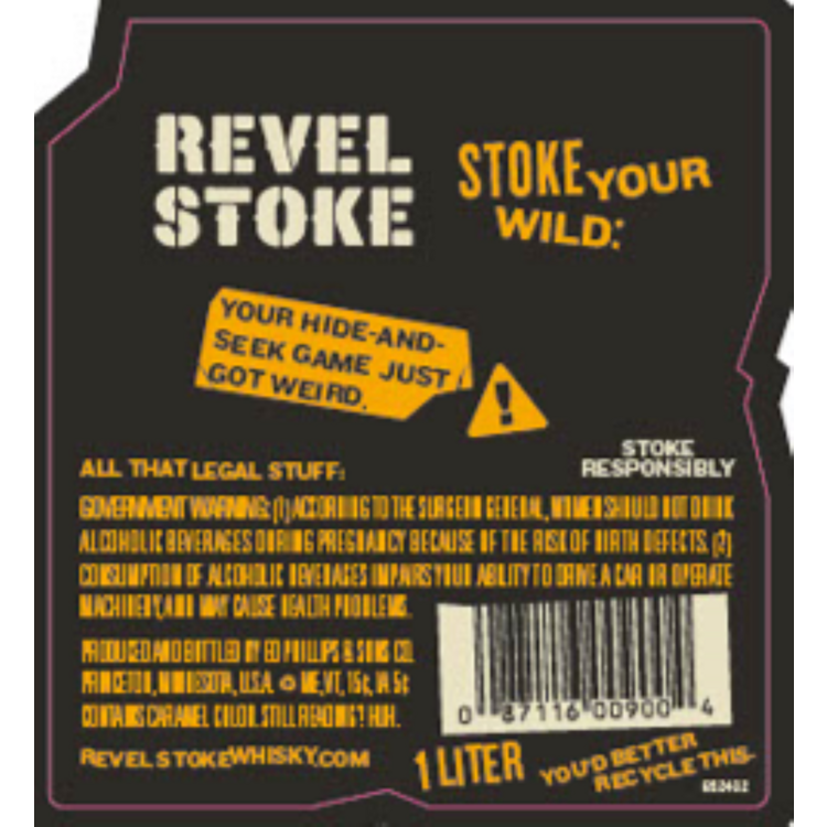 Revel Stoke Butterscotch Flavored Whiskey Buttersquatch 70 - 1.0L - Back Label
