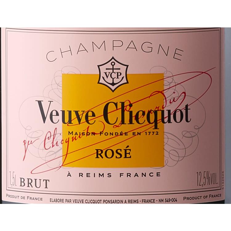 Veuve Clicquot Champagne Brut Rose - 1.5L - Front Label