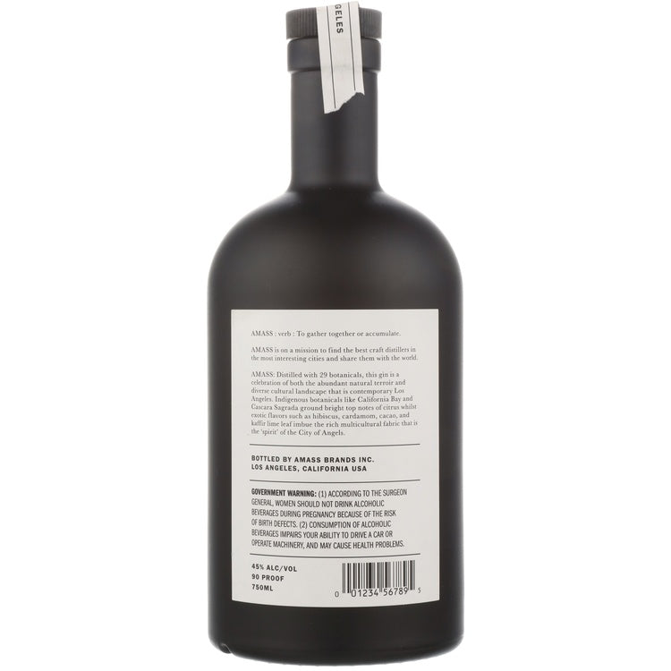 Amass Dry Gin Los Angeles 90 - 750ML - Back