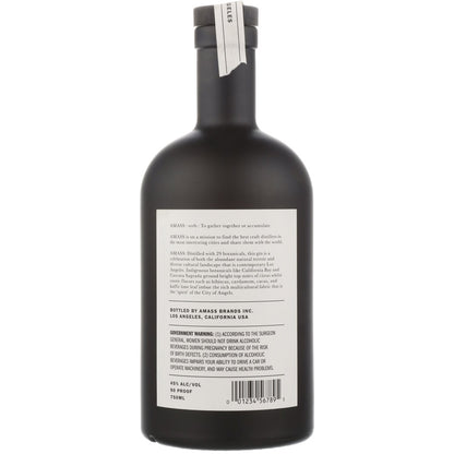 Amass Dry Gin Los Angeles 90 - 750ML - Back
