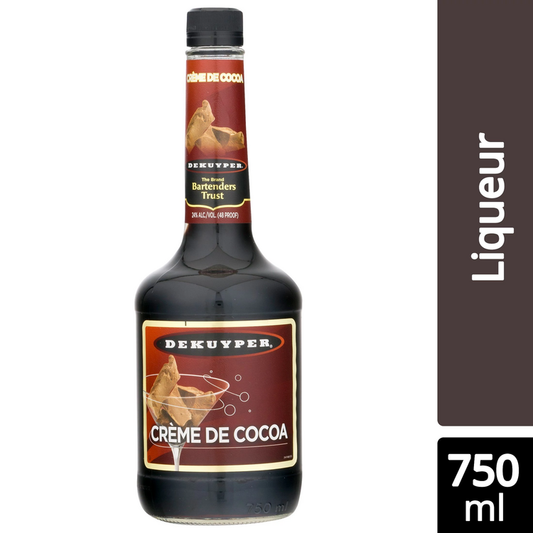Dekuyper Creme De Cacao Dark 48 - 750ML - Front