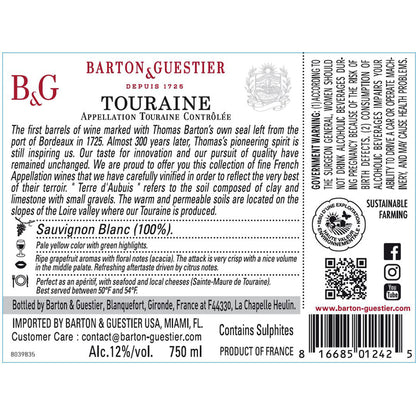 Barton & Guestier Sauvignon Blanc Terre D'Aubuis Touraine 2022 - 750ML