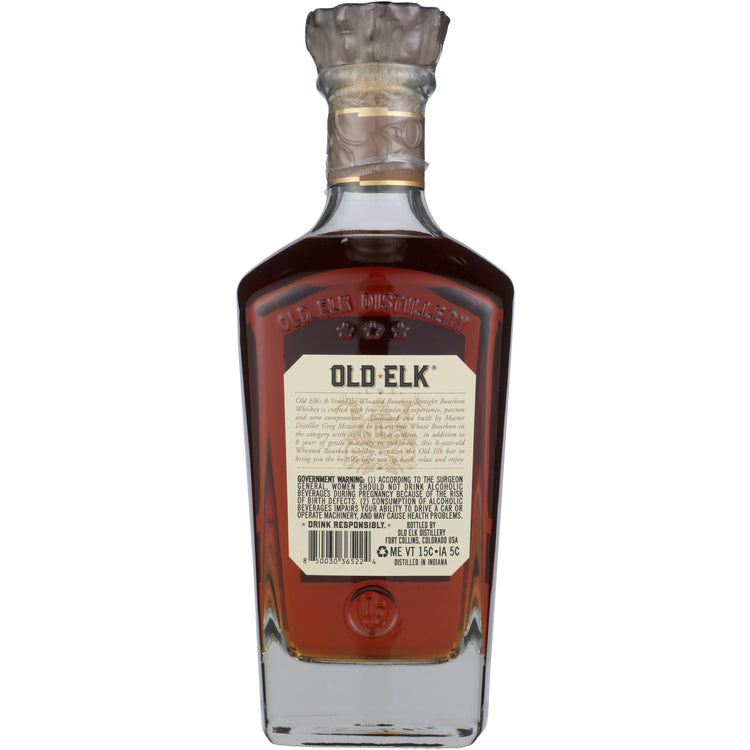 Old Elk Straight Bourbon Wheated 8 Yr 100 - 750ML - Back