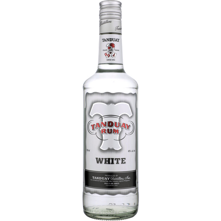 Tanduay White Rum 80 - 750ML - Front
